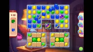 HomeScapes Level 123 no boosters (11 moves)