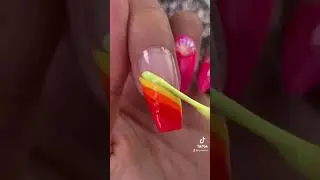 Adorable Short Rainbow Nail 🌈 