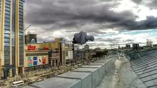 Первый в мире Сделал 7 Backflipov 360 на краю крыши на баланс