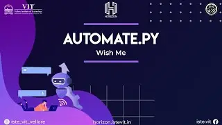 Wish me Command | Automate.py | Horizon