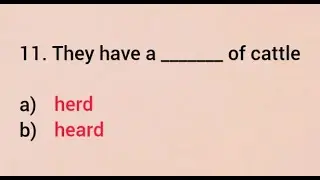 HOMONYMS Quiz | Commonly Confused Words | CHOOSE THE CORRECT WORD Quiz