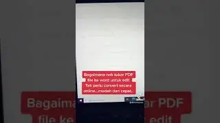 Cara convert PDF kepada WORD secara offline