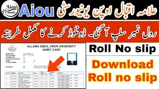 aiou roll no slips 2023 spring,aiou roll no slips 2023
