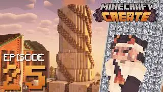 A MOSS FARM and A FACTORY BUILDING | Minecraft Create Mod Ep. 25