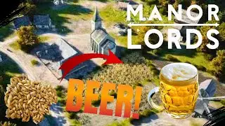 Turn Barley into ALE FARM Setup MANOR LORDS