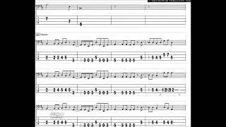 back number　bird's sorrow　ベースTAB譜　JASRAC：189-4789-1