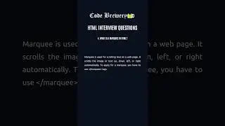 4. What is a marquee in HTML?