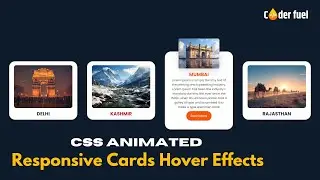 Create Animated Card Hover Effect Using HTML CSS | Card Hover Effect in HTML CSS