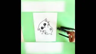 Рисуем КОТИКА | Drawing a KITTY | #Shorts