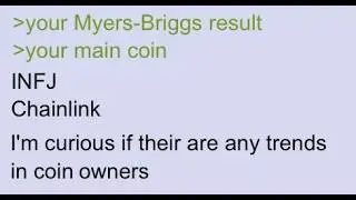 Your Myers-Briggs Results & Your Biggest Bag (AUDIO FIXED) | 4chan greentext