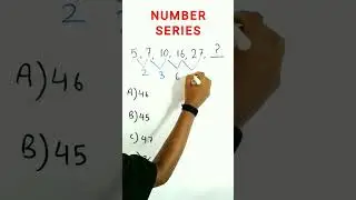 Number Series || Find the missing number 