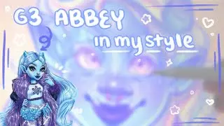 Drawing Abbey Bominable In My Style! ❄️✨ | Monster High Speedpaint