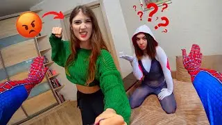 SPIDER-MAN MAKES HIS GIRLFRIEND VERY ANGRY 😢  @Celpan  (Parkour POV Chase)