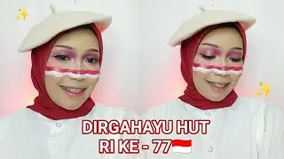 Tutorial Makeup 17 Agustus 🇮🇩 Kemerdekaan Republik Indonesia Ke - 77thn