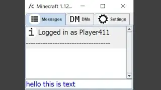 Windowed Chat Minecraft Mod Showcase