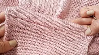The Perfect Shoulder Seam with a Needle on Closed Stitches. Master Class. Knitting