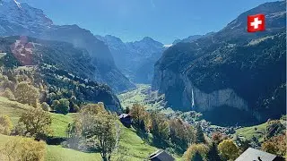 Lauterbrunnen - Wengen - Lauterbrunnen | Train Experience - Switzerland 🇨🇭