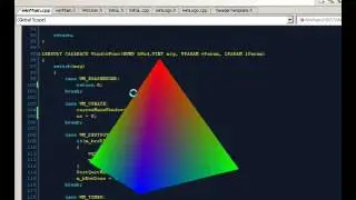 Transparent OPENGL in C, Rotating an Object