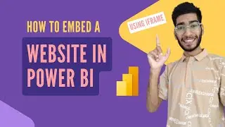 How to embed a website into Power BI Report | How to add a website in Power BI | Power BI Tutorial