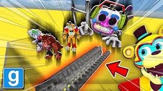 GMOD FNAF SECURITY BREACH VS A GIANT SHREDDER PIT! - Five Nights at Freddy's Garry's Mod