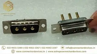 Machine Pin D Sub Solder Type 3P 3 W 3