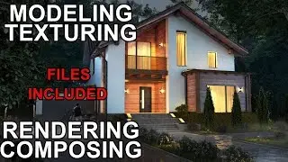 Extra Fast Exterior Creating! 3ds Max Tutorial! Vray rendering! After Effects Composing! Real-time!
