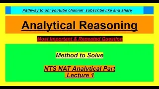 Master Analytical Reasoning for NTS NAT: Complete Concepts, Types & Tips for Test Prep