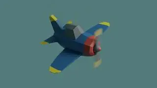 Animated 3D Plane on Blender