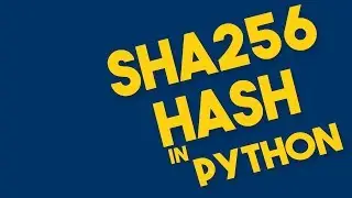 SHA256 Hash in Python