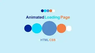 Pure CSS Animated Loading Page | CodeEra