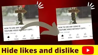 How to hide likes and dislikes on youtube in 2022||TECHSTRIC