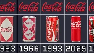 Evolution of Coca-Cola's Can From 1955 to 2025