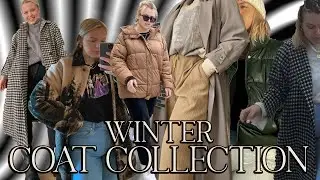 winter coat collection *mostly thrifted* + try on