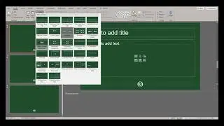 Choosing a slide layout in PowerPoint