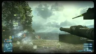 Battlefield 3 Tank LONG Range Fight HD6950 + I5 2500k 1080p