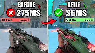 HOW TO LOWER PING AND FIX PACKET LOSS IN VALORANT🔥 | Low Latency Settings ✔️