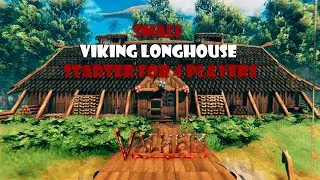 Маленький длинный дом Викингов  в игре Вальхейм.  Little Viking Longhouse - Valheim build