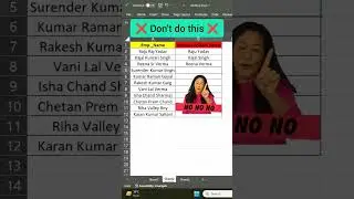 except tips and tricks #removemiddlename #exceltipsandtricks #msexcel #excelhacks #excel #advance