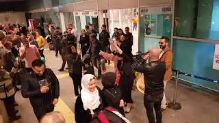 ATATÜRK HAVAALANI DAVUL ZURNA KARŞILAMA ASMA DAVUL TAHA KARAKAŞ ZURNA TANER POLAT (DAVUL ZURNA)