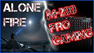 Клавиатура M-200 Pro Gaming Keyboard и фанарик AloneFire E17 XM L T6 3800LM