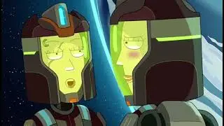 Beth and Space Beth Lesbian Kiss (Rick and Morty)