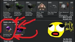 I TRADED FOR A DOMINUS (AGAIN) | Roblox Trade Simulator