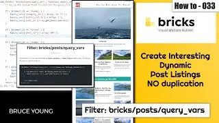Bricks Builder tutorial - Dynamic post layouts using query_vars filter - flexible - no duplication