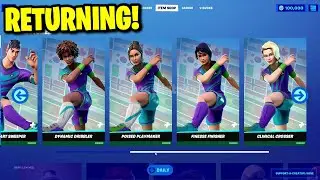 SOCCER SKINS RETURN RELEASE DATE in Fortnite Item Shop! (Soccer Skins Coming Back Date)