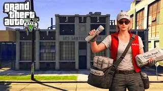 Gta 5 Let's Go To Work As Newspaper Delivery Girl/Jobs!