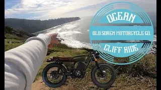 Old Soren Motorcycle Real Time Ocean Cliffside Ride.
