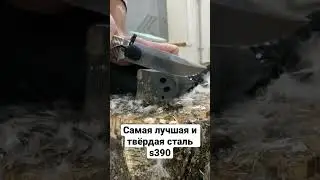 Сталь S390, нож Бурлак