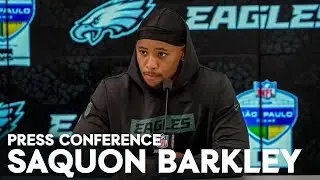 Postgame Press Conference: Saquon Barkley and A.J. Brown | September 7, 2024