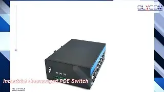8 Port Industrial Unmanaged POE Switch Gigabit Ethernet IP40