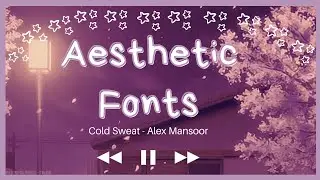 40+ Aesthetic Fonts You Must Have!! | Aesthetic Fonts 2020 (cute,retro,vintage,pixel,minimal etc.)